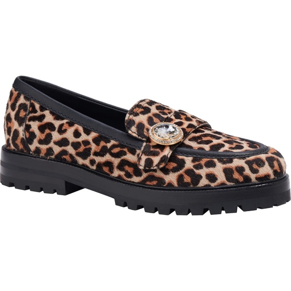 NEW! Posh Leopard Crystal Casual Loafers in size 6. - Picture 6 of 10